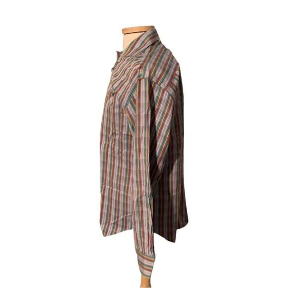 Bugatchi medium multi coloured striped casual long sleeve shirt. - Picture 3 of 4